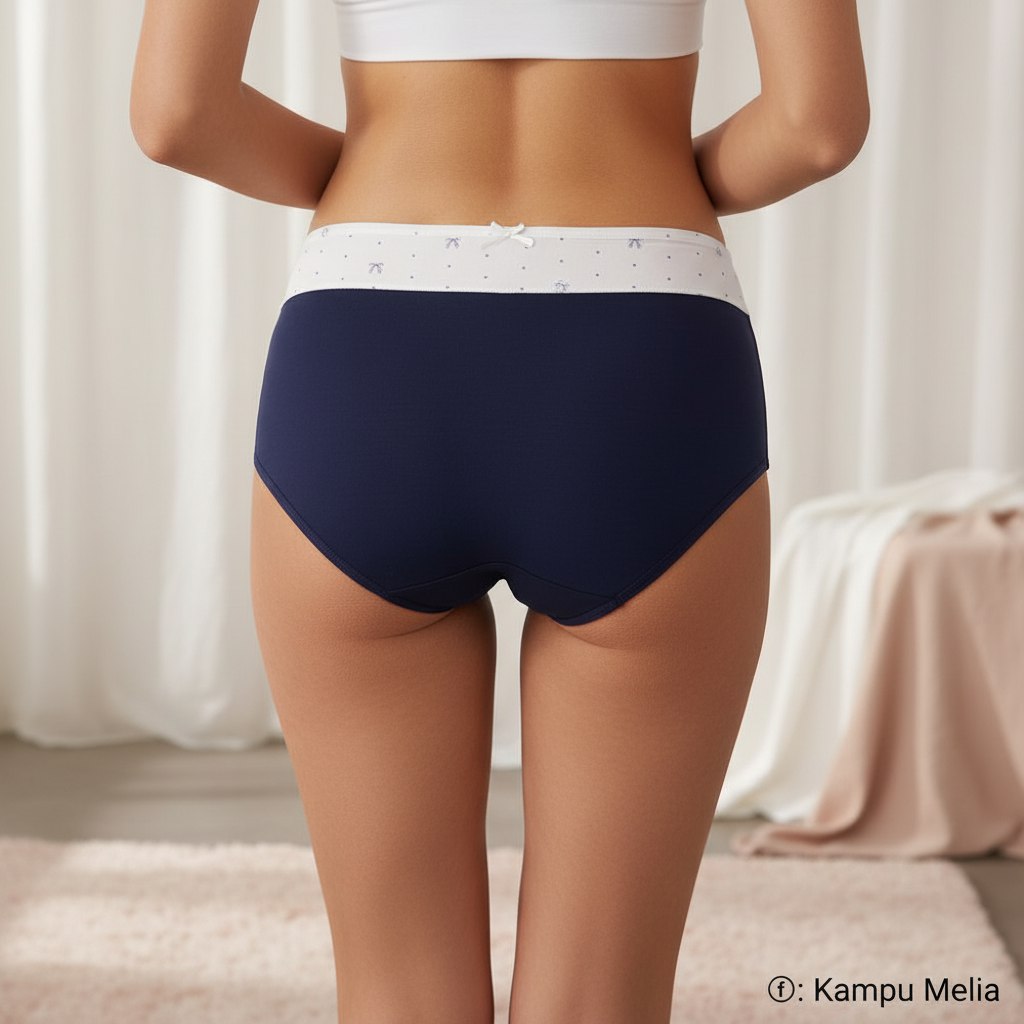 Model wearing Kampumelia lingerie set